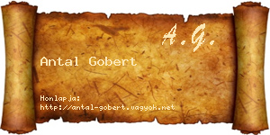 Antal Gobert névjegykártya